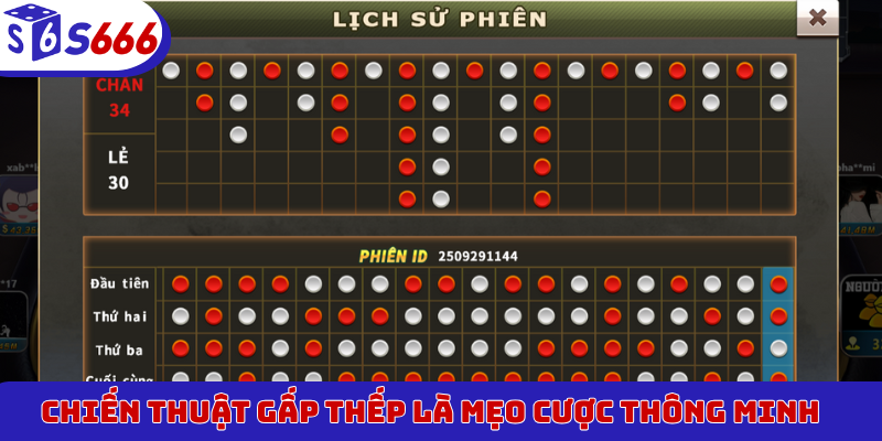 Chiến thuật gấp thếp là mẹo cược thông minh