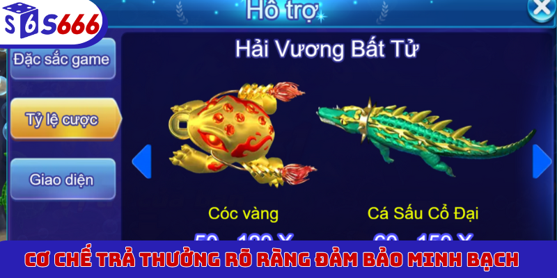 Cơ chế trả thưởng rõ ràng đảm bảo minh bạch